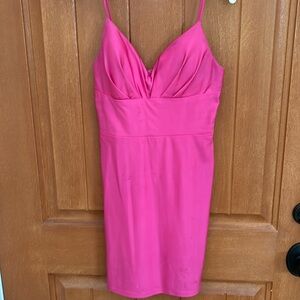 B Darlin bright pink size 3/4 mini dress. Very cute and worn once.